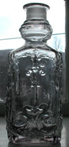 Flint glass fancy antique cologne bottle