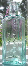 edward new york patent medicine dr edwards pontil antique bottle