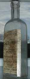 labeled antique vermont medicine bottle