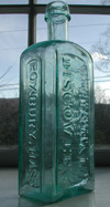 New England pontiled medicine bottle