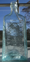 New york pattern Medicine cure antique bottle iron pontil