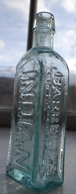 indian patent medicine antique bottle quack Ohio civil war bottle