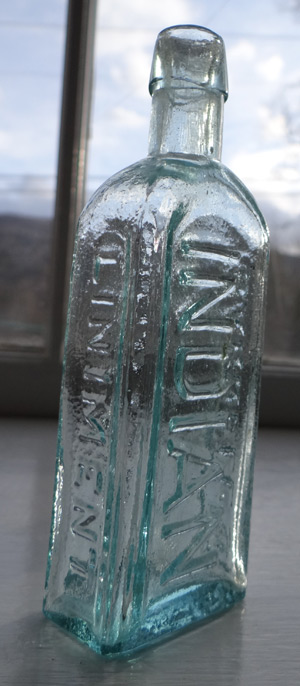 indian patent medicine antique bottle quack Ohio civil war bottle