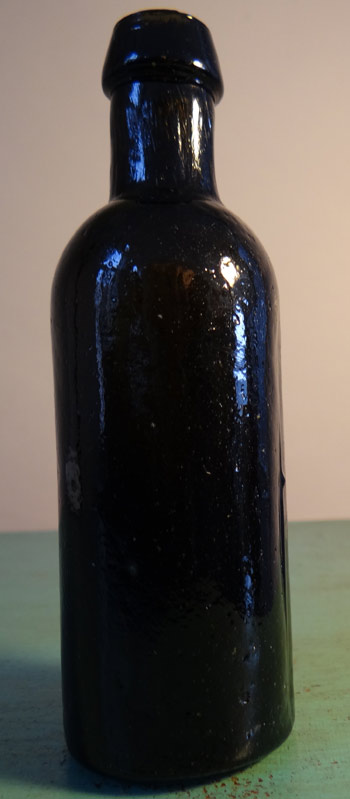 new England utility bottle, antique bottle dark green