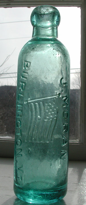 Burlington Vermont antique soda bottle