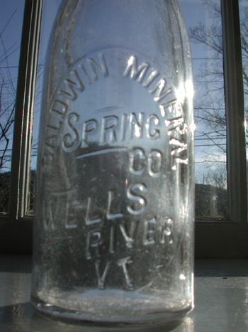 vermont mineral soda bottle antique